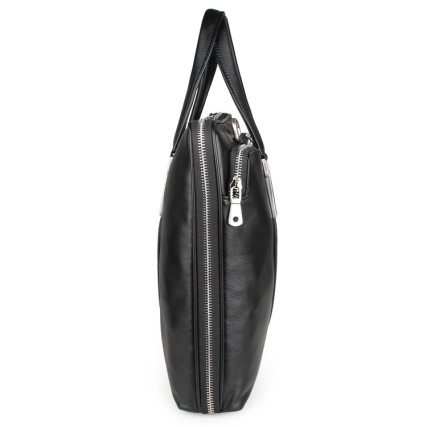 Кожаная сумка для ноутбука Buffalo Bags черная 7326A – Фото 3