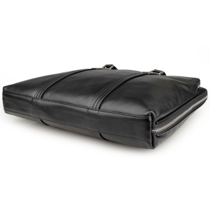 Кожаная сумка для ноутбука Buffalo Bags черная 7326A – Фото 4