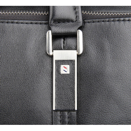 Кожаная сумка для ноутбука Buffalo Bags черная 7326A – Фото 6