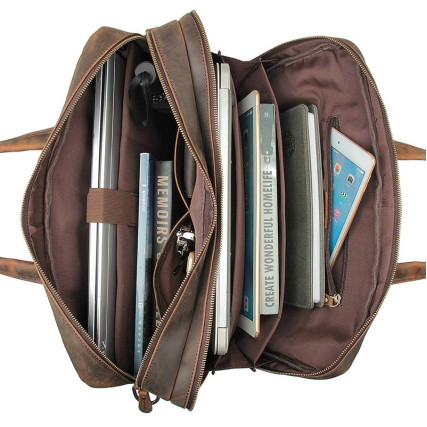 Сумка для ноутбука 17&quot; Buffalo Bags 7391R коричневая – Фото 7