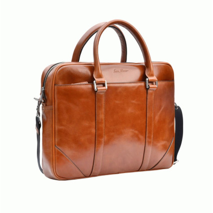 Кожаный портфель для ноутбука 15&quot; Issa Hara B14 (04-00) – Фото 3