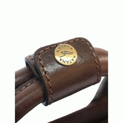 Мужская деловая кожаная сумка Katana (Франция) коричневая K31044-2 – Фото 2