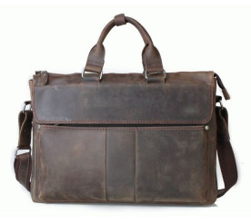 Мужской кожаный портфель Tiding Bag t1096A