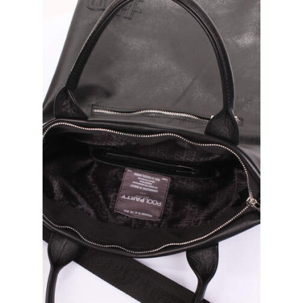 Кожаная сумка POOLPARTY ULTIMATE черная ultimate – Фото 4