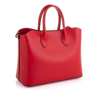 Кожаная женская сумка Virginia Conti (Италия) красная VC01387red