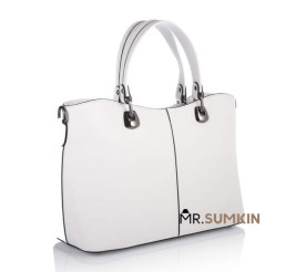 Кожаная женская белая сумка Virginia Conti (Италия) VC01651white