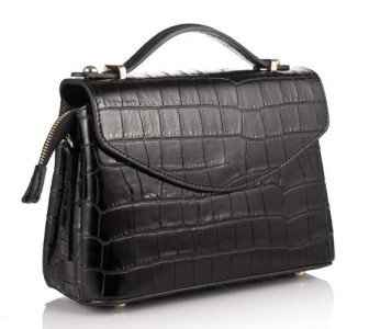 Кожаная женская сумка Virginia Conti (Италия) черная VC02629_cblack