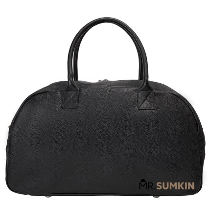 Дорожная кожаная сумка Virginia Conti (Италия) черная VC03203black – Фото 4