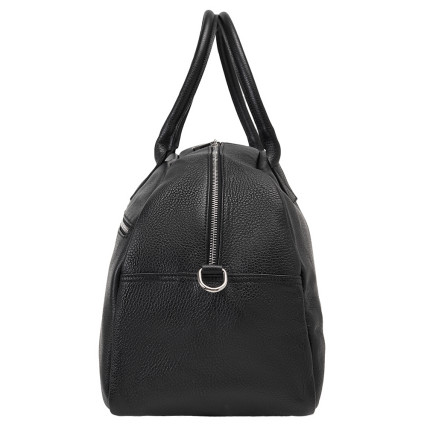 Дорожная кожаная сумка Virginia Conti (Италия) черная VC03203black – Фото 6