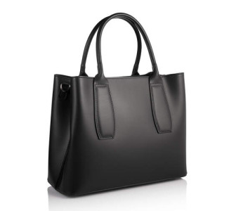 Кожаная женская сумка Virginia Conti (Италия) черная VC2660black