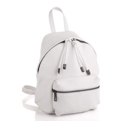 Женский кожаный рюкзак Virginia Conti (Италия) белый VC8300white