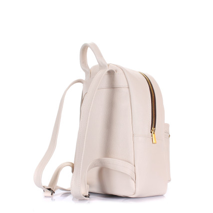 Кожаный рюкзак Poolparty XS бежевый xs-bckpck-leather-beige – Фото 3