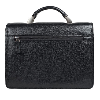 Барсетка мужская кожаная BOND 5031-281 черная – Фото 4
