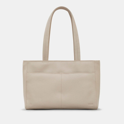 Женская кожаная сумка-шоппер Yoshi Harrington серая YB254 46 – Фото 2