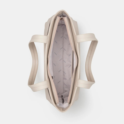 Женская кожаная сумка-шоппер Yoshi Harrington серая YB254 46 – Фото 4