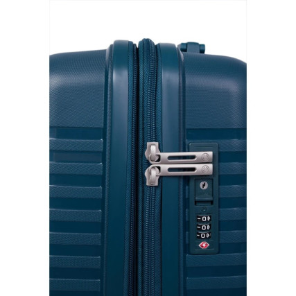 Чемодан жёсткий 42L S, Carry On CARLTON Wego Plus WEGPIBT55-BGN темно-зеленый