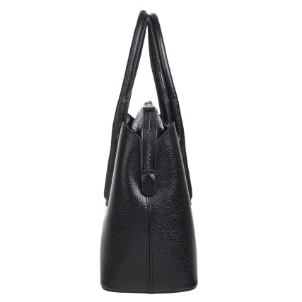 Кожаная деловая женская сумка Desisan черная 590-011 – Фото 3