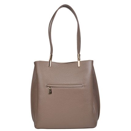 Кожаная женская сумка Tony Bellucci 0266-213 тауп – Фото 3