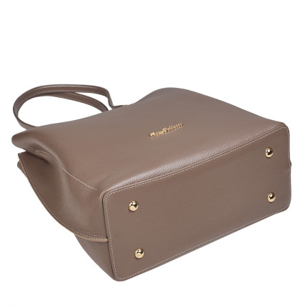 Кожаная женская сумка Tony Bellucci 0266-213 тауп – Фото 5