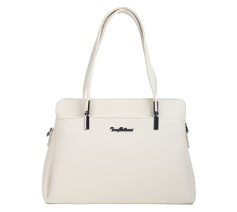 Кожаная женская сумка Tony Bellucci бежевая 0438-201