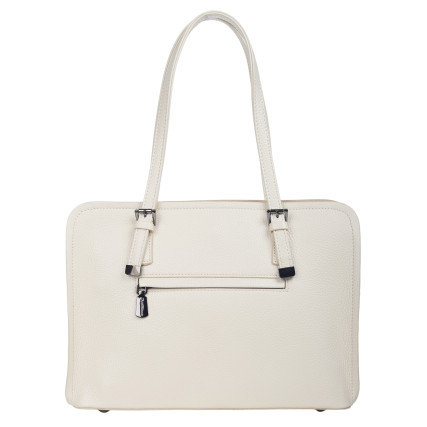 Кожаная женская сумка Tony Bellucci бежевая 0506-201 – Фото 2