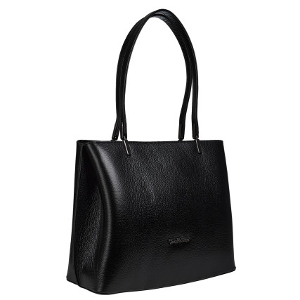 Кожаная женская сумка Tony Bellucci черная 0283-281 – Фото 3