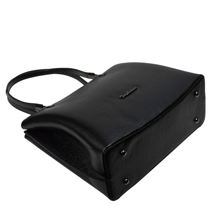 Кожаная женская сумка Tony Bellucci черная 0283-281 – Фото 5