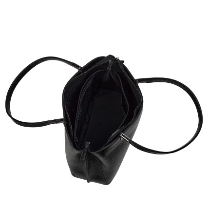 Кожаная женская сумка Tony Bellucci черная 0283-281 – Фото 6