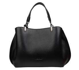 Кожаная женская сумка Tony Bellucci черная 0339-281