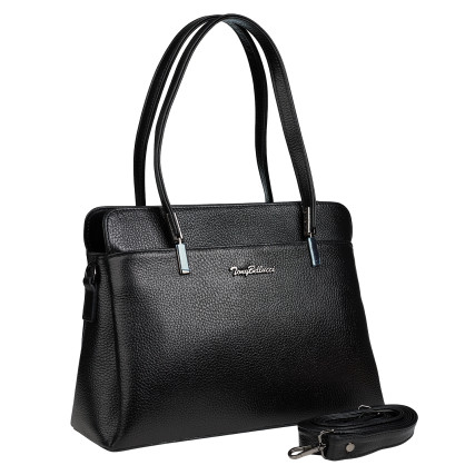Кожаная женская сумка Tony Bellucci черная 0438-281 – Фото 2