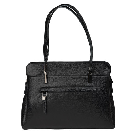 Кожаная женская сумка Tony Bellucci черная 0438-281 – Фото 3