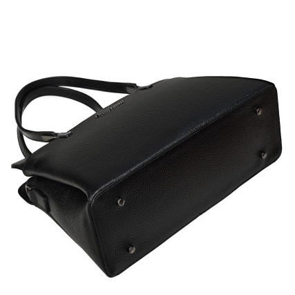 Кожаная женская сумка Tony Bellucci черная 0438-281 – Фото 5