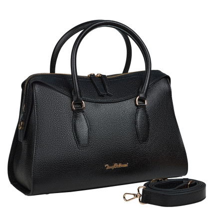 Кожаная женская сумка Tony Bellucci черная 0945-281 – Фото 2