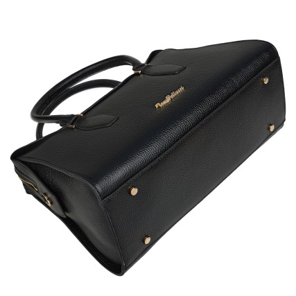 Кожаная женская сумка Tony Bellucci черная 0945-281 – Фото 5