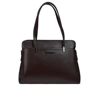 Кожаная женская сумка Tony Bellucci коричневая 0438-286