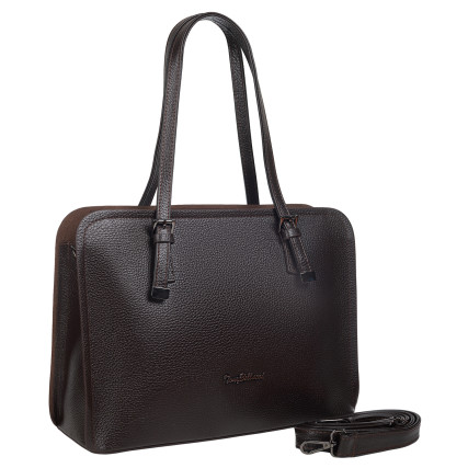 Кожаная женская сумка Tony Bellucci коричневая 0506-286 – Фото 2