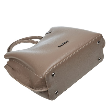 Кожаная женская сумка Tony Bellucci тауп 0339-213 – Фото 5