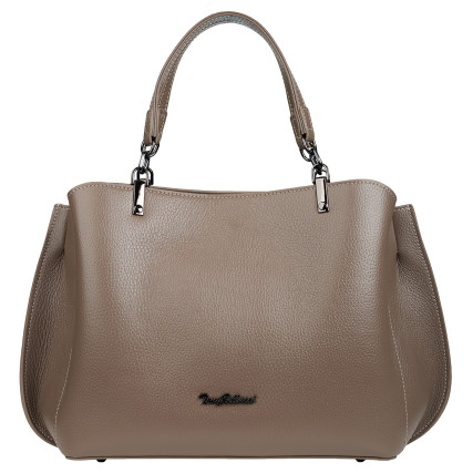 Кожаная женская сумка Tony Bellucci тауп 0339-213 – Фото 1