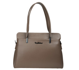 Кожаная женская сумка Tony Bellucci тауп 0438-213