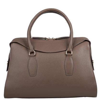 Кожаная женская сумка Tony Bellucci тауп 0945-213 – Фото 3