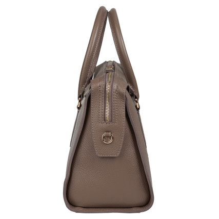 Кожаная женская сумка Tony Bellucci тауп 0945-213 – Фото 4