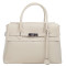 Кожаная женская сумка Virginia Conti бежевая VC03542beige