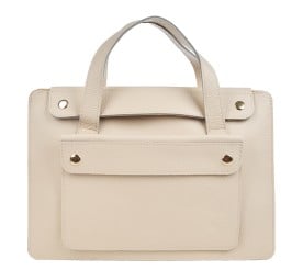 Кожаная женская сумка Virginia Conti бежевая VC04243beige