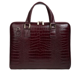 Кожаная женская сумка Virginia Conti бордовая VC04156bordo