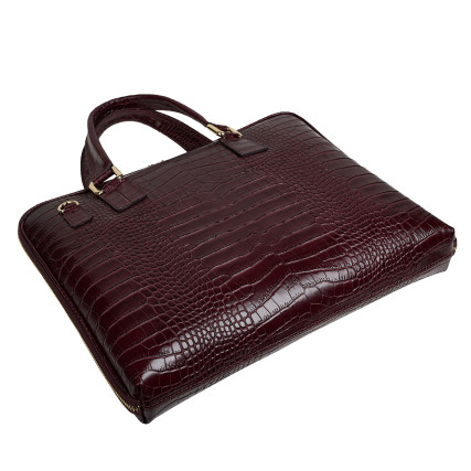 Кожаная женская сумка Virginia Conti бордовая VC04156bordo