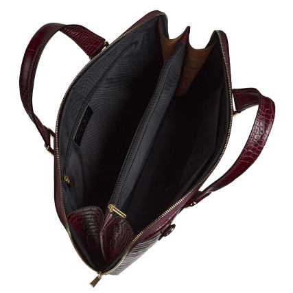 Кожаная женская сумка Virginia Conti бордовая VC04156bordo