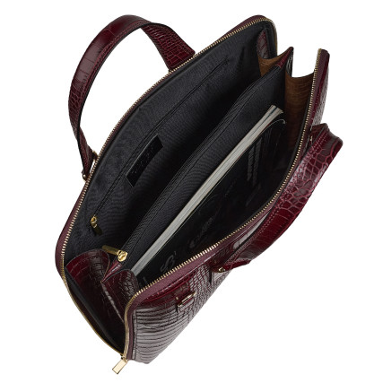 Кожаная женская сумка Virginia Conti бордовая VC04156bordo