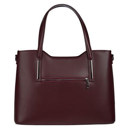Кожаная женская сумка Virginia Conti бордовая VC8066bordo