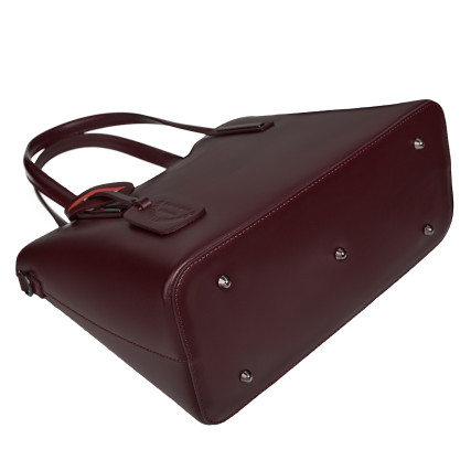 Кожаная женская сумка Virginia Conti бордовая VC8066bordo