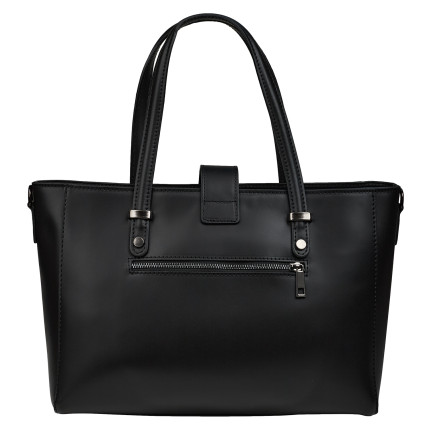 Кожаная женская сумка Virginia Conti черная VC01738black – Фото 3